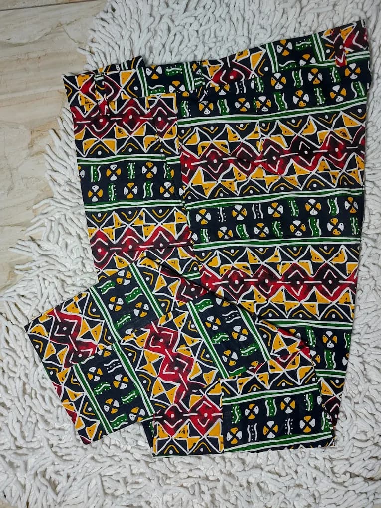 Ankara print trousers