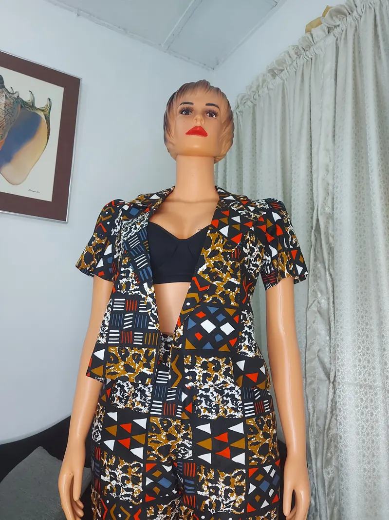 Ankara blazer and trouser set